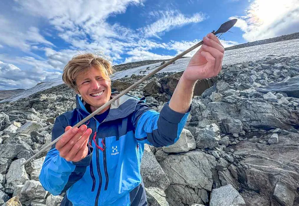 World’s Largest Glacial Archeology Expedition Recovers 48 Stone Age Arrowheads and Shafts