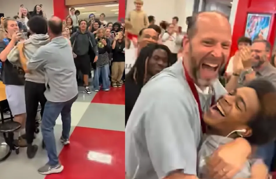 High School Principal Gets the Surprise of a Lifetime in Heartwarming Prank by Student Whose Life He Changed